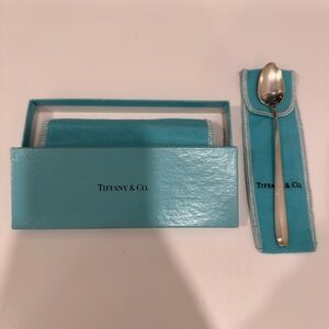 Vintage 1990s Tiffany & Co. Baby Spoon Pat.L Sterling Silver